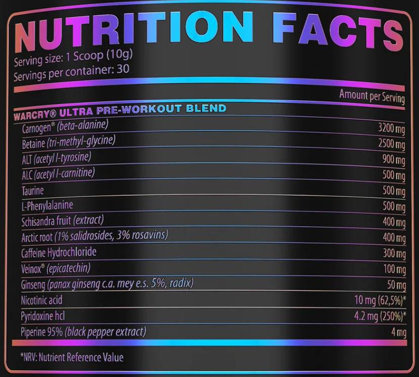 WarCry Ultra | Mind & Focus Pre-Workout - 300 грама - Feel You