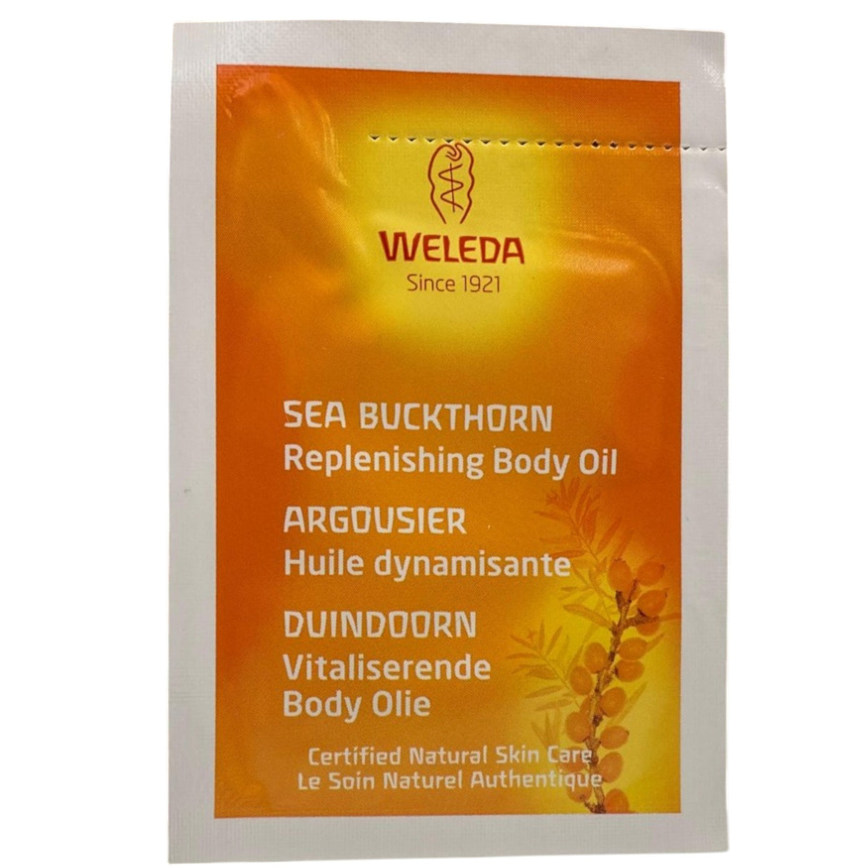 Weleda, Sea Buckthorn, Replenishing, Body Oil, For Body, Face & Eyes, 2 ml *Sample - Feel You