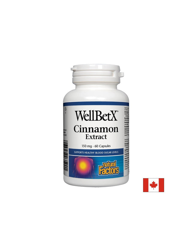 WellBetX® Cinnamon Extract 150 mg - 60 капсули - Feel You