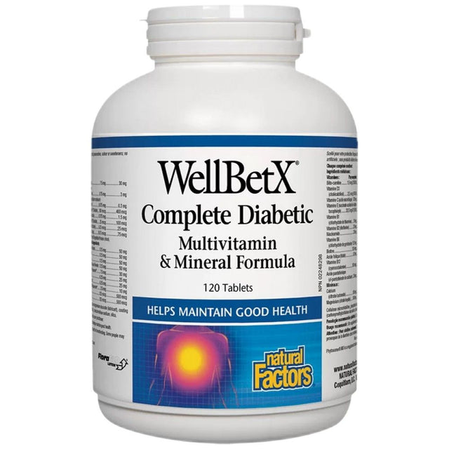 WellBetX® Complete Diabetic - 120 Таблетки - Feel You