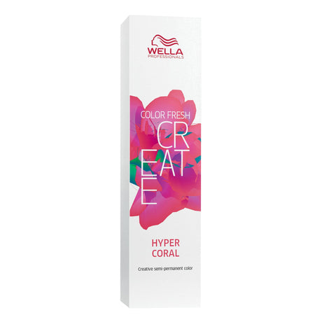 Wella Professionals, Color Fresh Create, Ammonia-Free, Semi-Permanent Hair Dye,  Hyper Coral, 60 ml - Feel You