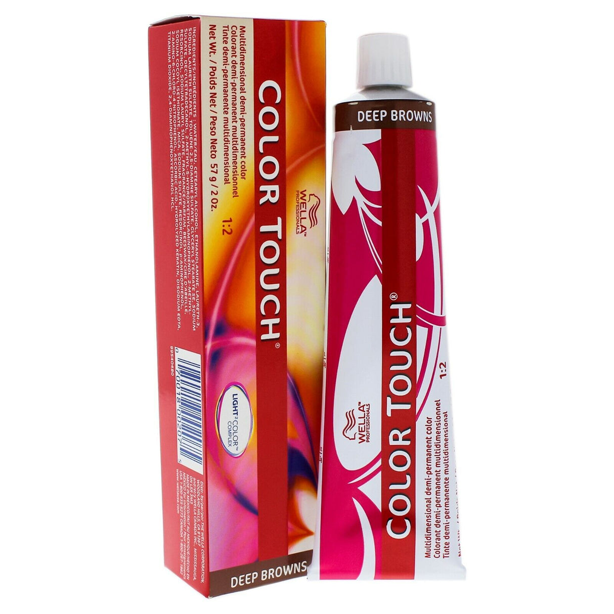 Wella Professionals, Color Touch, Ammonia-Free, Semi-Permanent Hair Dye, 5/75 Light Chestnut Brown Mahogany, 60 ml - Feel You