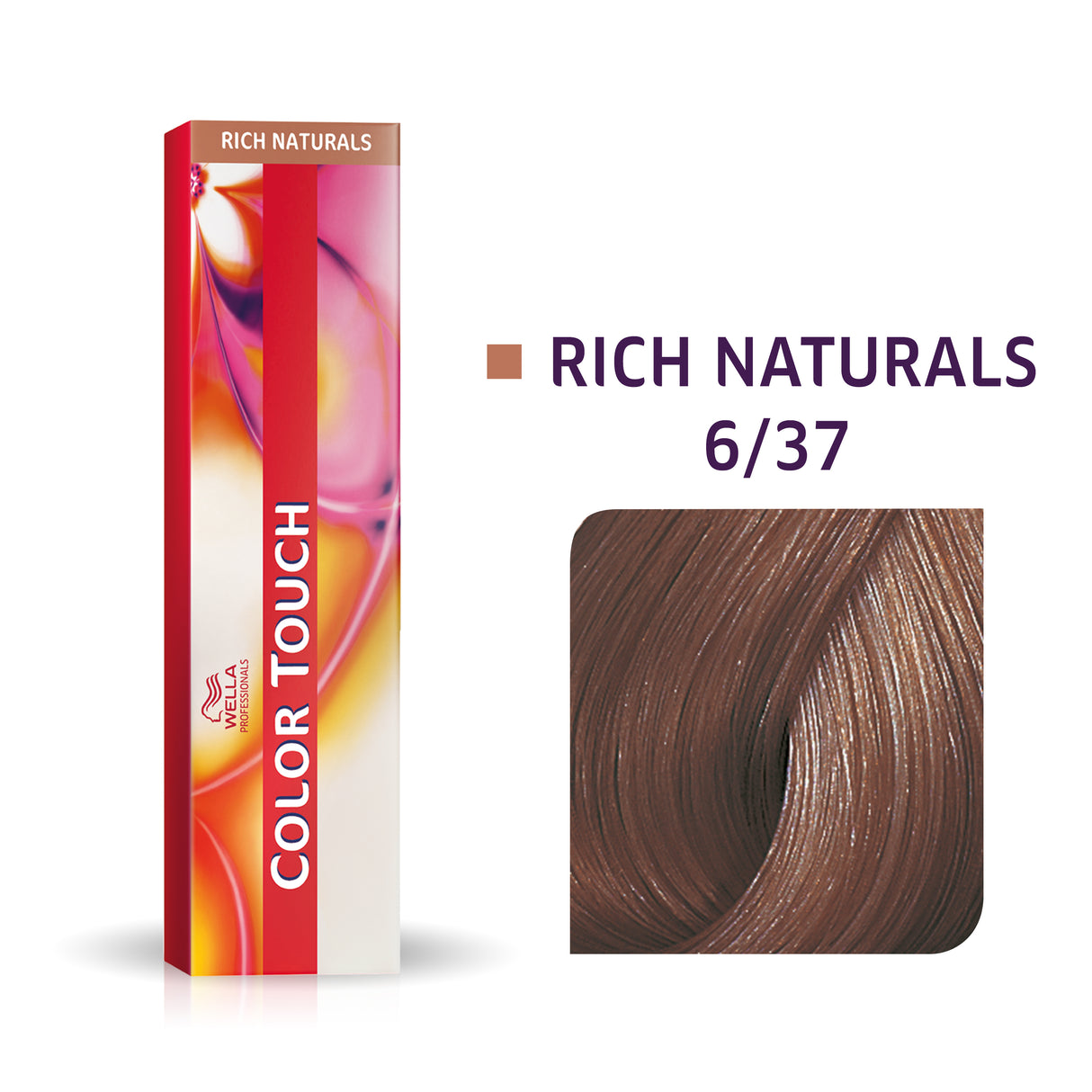 Wella Professionals, Color Touch, Ammonia-Free, Semi-Permanent Hair Dye, 6/37 Dark Blonde Golden Chestnut, 60 ml - Feel You