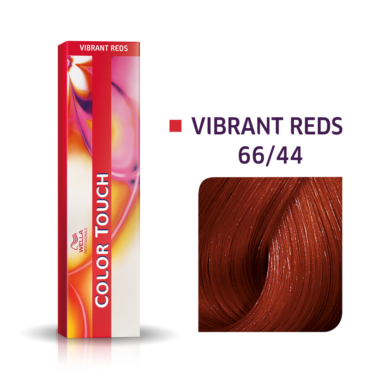 Wella Professionals, Color Touch, Ammonia-Free, Semi-Permanent Hair Dye, 66/44 Dark Blonde Intensive Red, 60 ml - Feel You