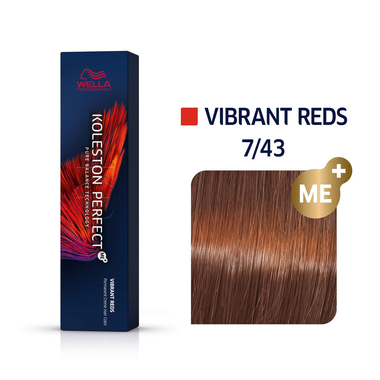 Wella Professionals, Color Touch, Ammonia-Free, Semi-Permanent Hair Dye, 7/43 Vibrant Reds, 60 ml - Feel You