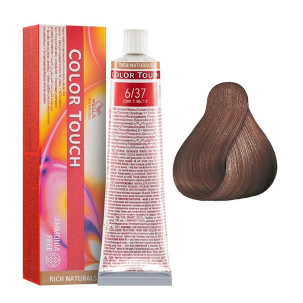 Wella Professionals, Color Touch, Permanent Hair Dye, 6/37 , 60 ml - Feel You