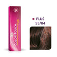 Wella Professionals, Color Touch Plus, Ammonia-Free, Semi-Permanent Hair Dye, 55/04 Intense Light Natural Red Brown, 60 ml - Feel You