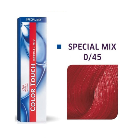 Wella Professionals, Color Touch Special Mix, Ammonia-Free, Semi-Permanent Hair Dye, 0/45 Red Mahogany, 60 ml - Feel You