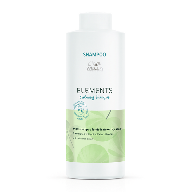 Wella Professionals, Elements Calming, Silicone Free, Hair Shampoo, For Calming, 1000 ml - Feel You