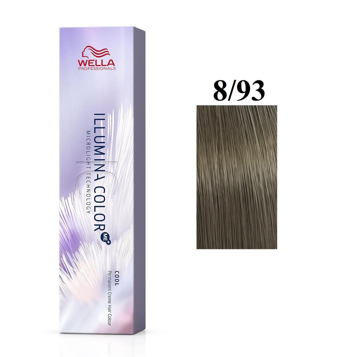 Wella Professionals, Illumina Color Me+, Permanent Hair Dye, 8/93 Light Blonde Golden Blue, 60 ml - Feel You