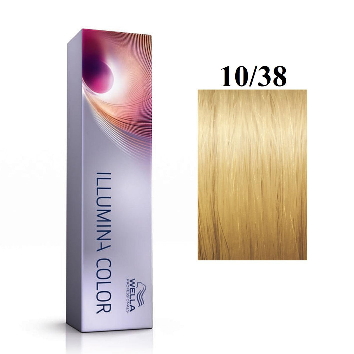 Wella Professionals, Illumina Color, Permanent Hair Dye, 10/38 Bright Light Blonde Golden Blue, 60 ml - Feel You
