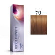 Wella Professionals, Illumina Color, Permanent Hair Dye, 7/3 Golden Medium Blond, 60 ml - Feel You