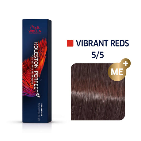 Wella Professionals, Koleston Perfect Me+, Permanent Hair Dye, 5/5 Light Brown Red Violet, 60 ml - Feel You