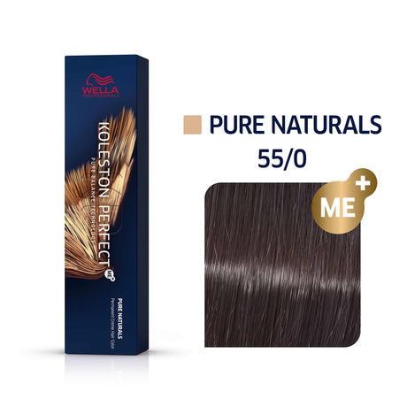 Wella Professionals, Koleston Perfect Me+, Permanent Hair Dye, 55/0 Light Chestnut Natural Intense, 60 ml - Feel You