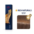 Wella Professionals, Koleston Perfect Me+, Permanent Hair Dye, 7/37 Medium Blonde Golden Brown, 60 ml - Feel You