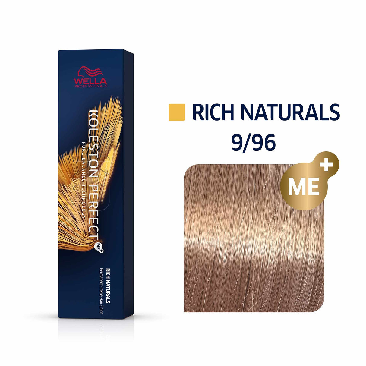 Wella Professionals, Koleston Perfect Me+, Permanent Hair Dye, 8/74 Light Blond Chestnut Red, 60 ml - Feel You