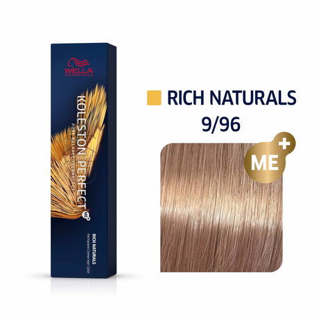 Wella Professionals, Koleston Perfect Me+, Permanent Hair Dye, 8/74 Light Blond Chestnut Red, 60 ml - Feel You