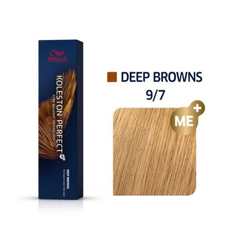Wella Professionals, Koleston Perfect Me+, Permanent Hair Dye, 9/7 Bright Blond Chestnut, 60 ml - Feel You