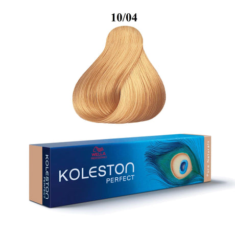 Wella Professionals, Koleston Perfect, Permanent Hair Dye, 10/04 Very Light Blond Natural Red, 60 ml - Feel You