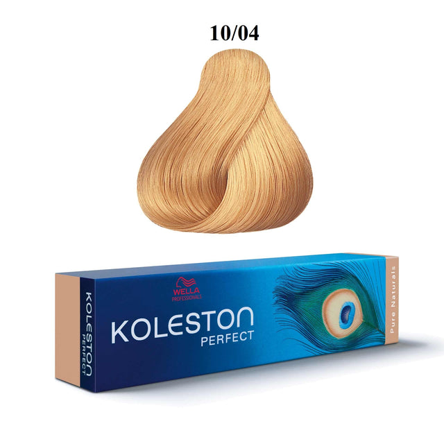 Wella Professionals, Koleston Perfect, Permanent Hair Dye, 10/04 Very Light Blond Natural Red, 60 ml - Feel You