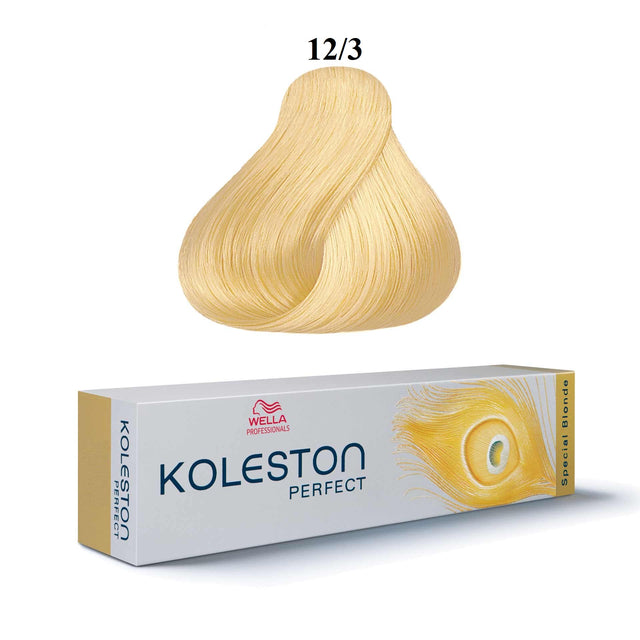 Wella Professionals, Koleston Perfect, Permanent Hair Dye, 12/3 Special Gold Blonde, 60 ml - Feel You