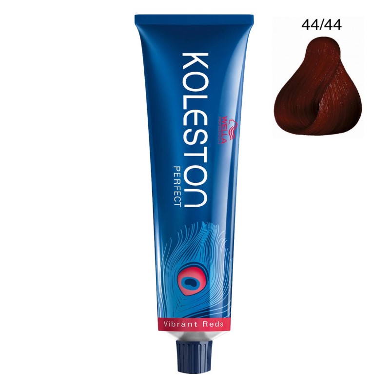 Wella Professionals, Koleston Perfect, Permanent Hair Dye, 44/44 Medium Intense Red Brown, 60 ml - Feel You