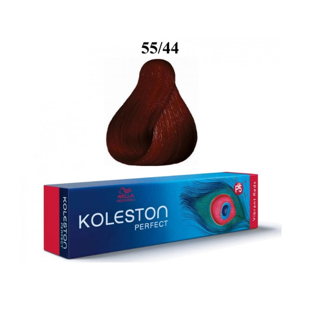 Wella Professionals, Koleston Perfect, Permanent Hair Dye, 55/44 Intense Light Brown Red Red, 60 ml - Feel You
