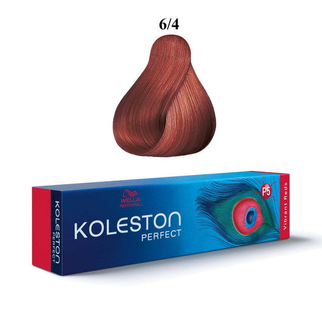 Wella Professionals, Koleston Perfect, Permanent Hair Dye, 6/4 Dark Blonde Red, 60 ml - Feel You