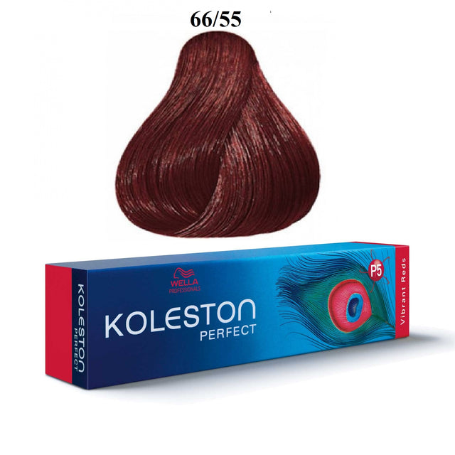 Wella Professionals, Koleston Perfect, Permanent Hair Dye, 66/55 Intense Dark Blonde Mahon, 60 ml - Feel You