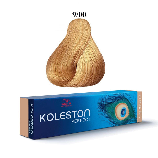 Wella Professionals, Koleston Perfect, Permanent Hair Dye, 9/00 Bright Blonde Natural Intense, 60 ml - Feel You