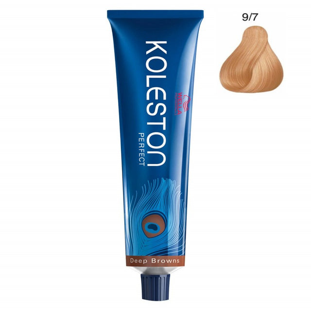 Wella Professionals, Koleston Perfect, Permanent Hair Dye, 9/7 Very Light Brown Blonde, 60 ml - Feel You