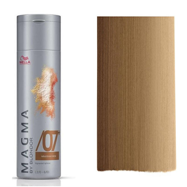 Wella Professionals, Magma By Blondor, Hair Colouring Cream Toner, /07+ Dark Chestnut, For Foiling And FreeHand Techniques, 120 g - Feel You