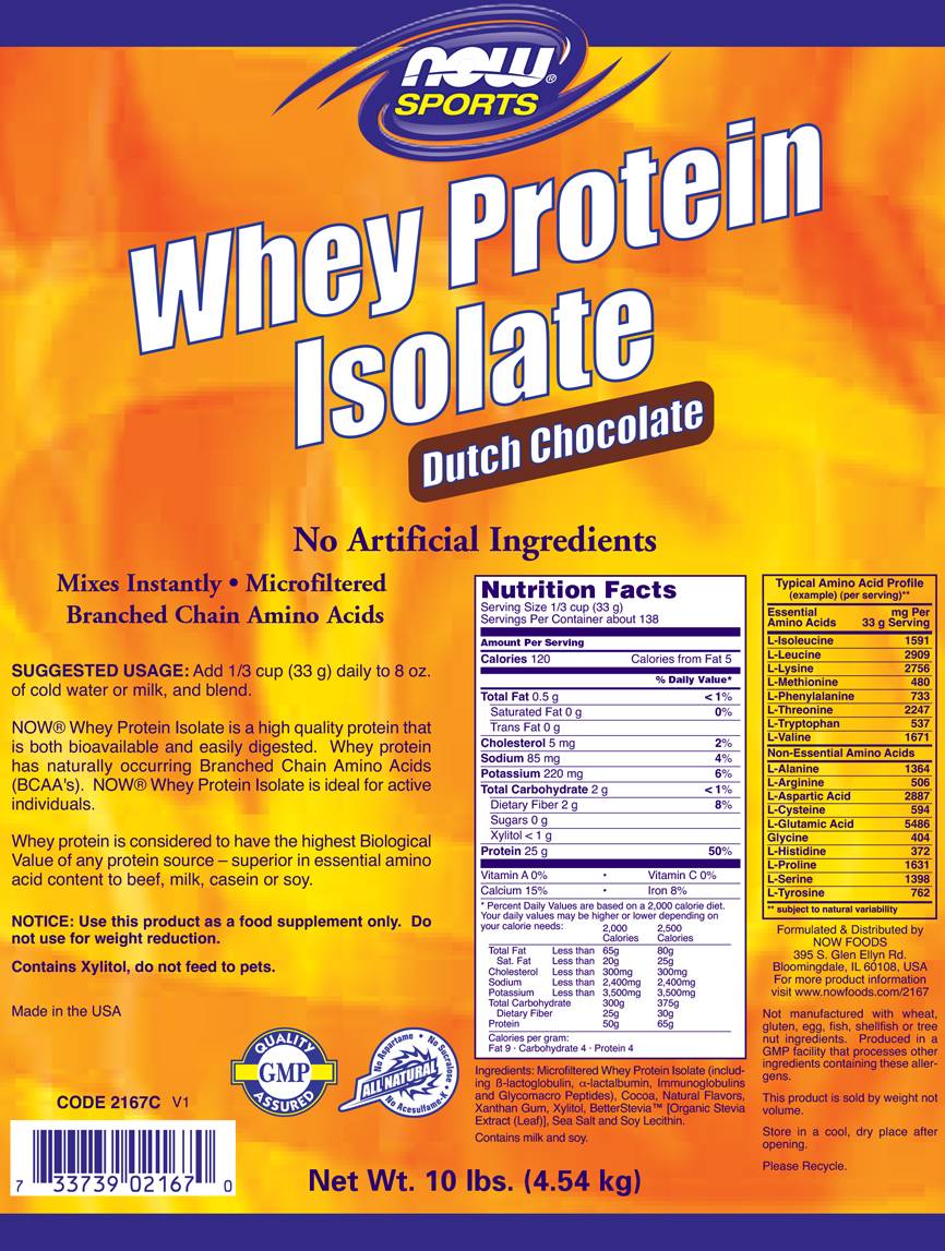 Whey Protein Isolate - 4536 грама - Feel You