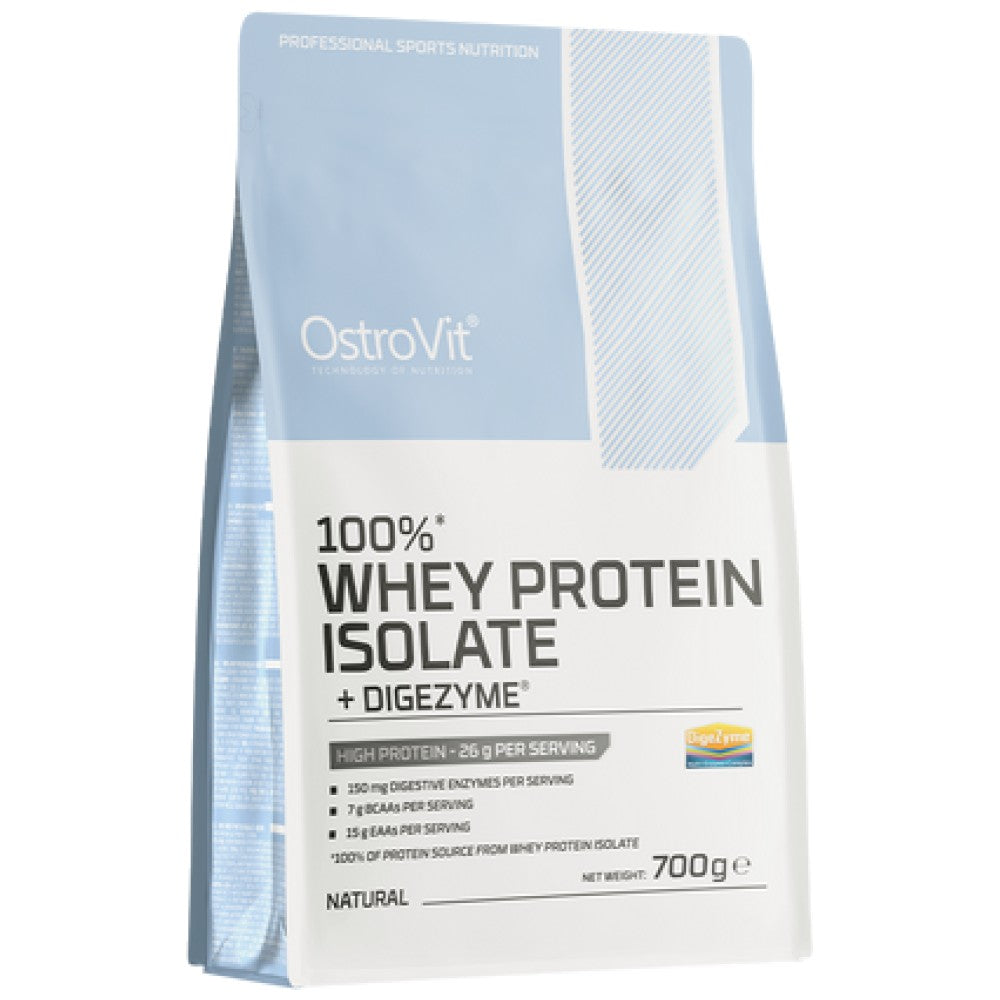 Whey Protein Isolate + DigeZyme® Digestive Enzymes - 700 грама - Feel You