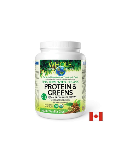 Органик ферментирали храни и медицински гъби - Whole earth and sea® - Източник на протеин и антиоксиданти, 656 g, прах - Feel You