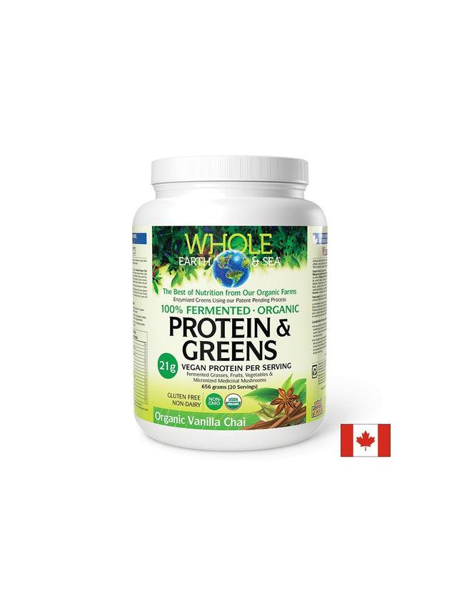 Органик ферментирали храни и медицински гъби - Whole earth and sea® - Източник на протеин и антиоксиданти, 656 g, прах - Feel You