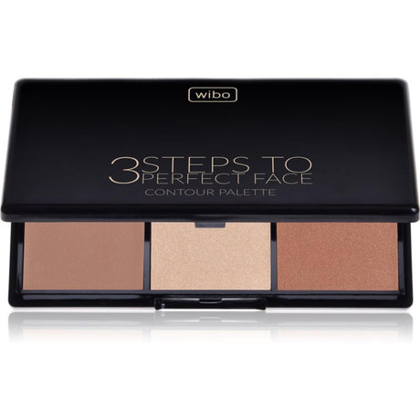 Wibo, 3 Steps to Perfect Dark, Matte, Contouring Palette, Dark, 3 Shades, 10 g - Feel You