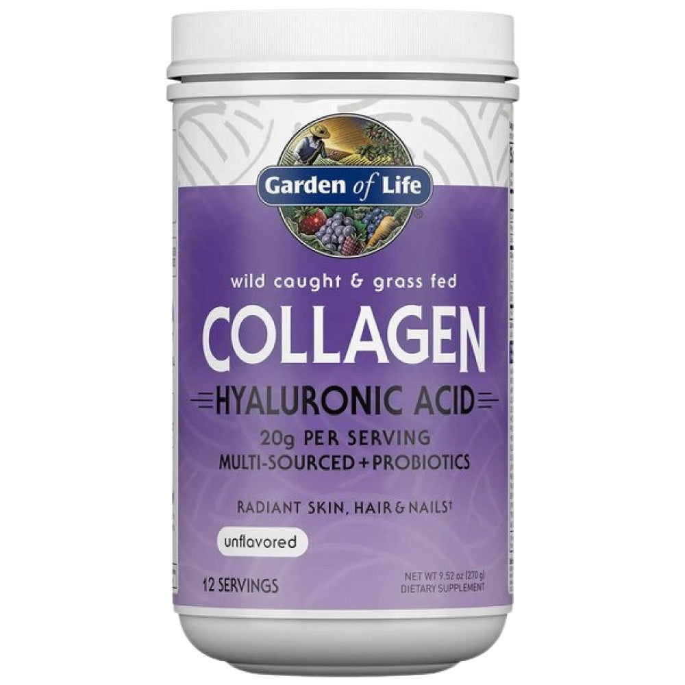 Wild Caught & Grass Fed Collagen with Hyaluronic Acid Powder - 270 грама - Feel You