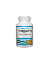 Wild Salmon Oil / Дива сьомга (масло) 1000 mg х 90 софтгел капсули Natural Factors - Feel You