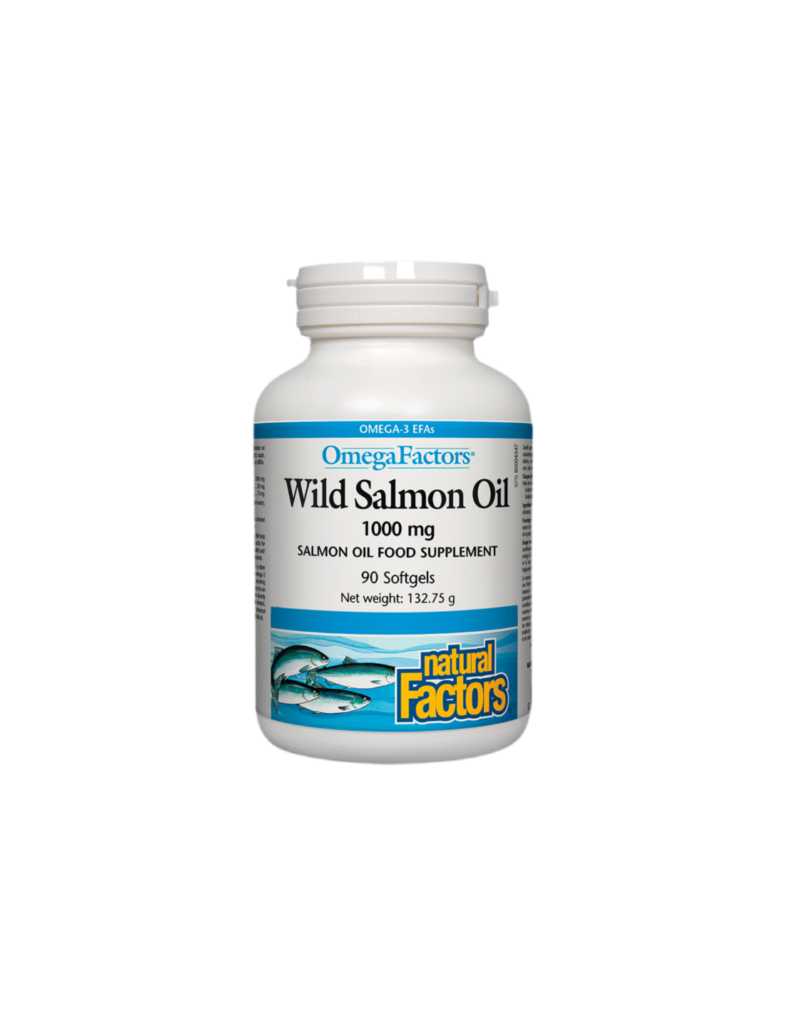 Wild Salmon Oil / Дива сьомга (масло) 1000 mg х 90 софтгел капсули Natural Factors - Feel You