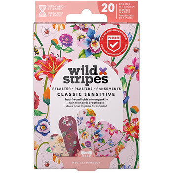 Wild Stripes - Classic Sensitive Vintage Flowers - Hypoalergenní náplasti ( 20 ks ) - Feel You