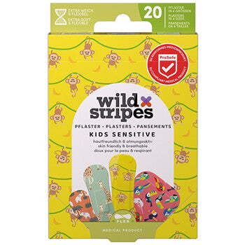 Wild Stripes - Kids Sensitive Jungle Vibe Plasters - Dětské náplasti ( 20 ks ) - Feel You