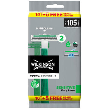 Wilkinson Sword - Extra Essential ( 10 + 5 pcs ) - disposable razor - Feel You