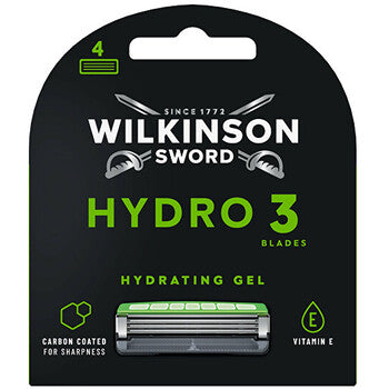 Wilkinson Sword - Hydro 3 Black Edition - Replacement heads 4 pcs - Feel You