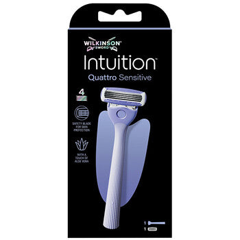 Wilkinson Sword - Intuition Quattro Sensitive - Razor + 1 head - Feel You