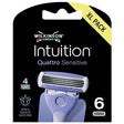 Wilkinson Sword - Intuition Quattro Sensitive - replacement heads - 3.0ks - Feel You