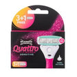 Wilkinson Sword - Quattro For Women Sensitive 4 pieces Replacement head - 4.0ks - Feel You