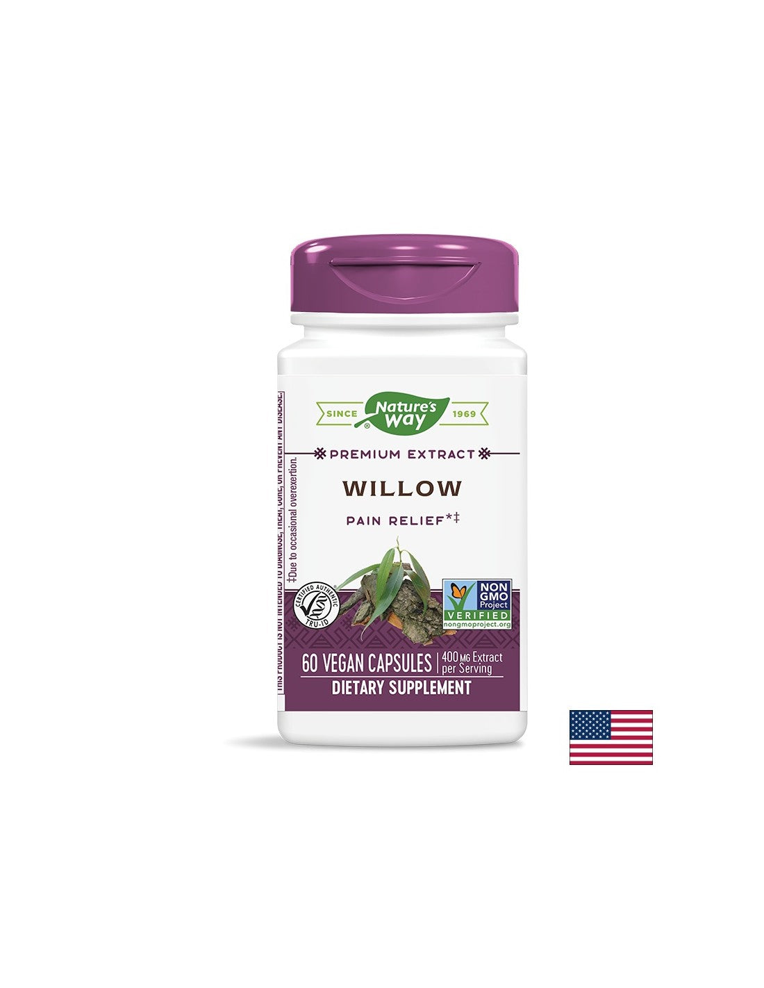 Willow/ Бяла върба 400 mg х 60 капсули Nature’s Way - Feel You