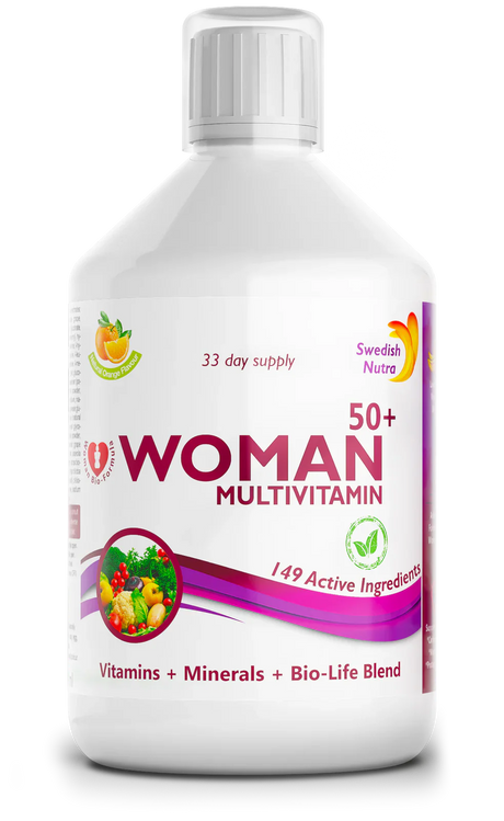 Women 50+ мултивитамини за жени с колаген 1497 мг - 149 активни съставки /500 мл/ - Feel You
