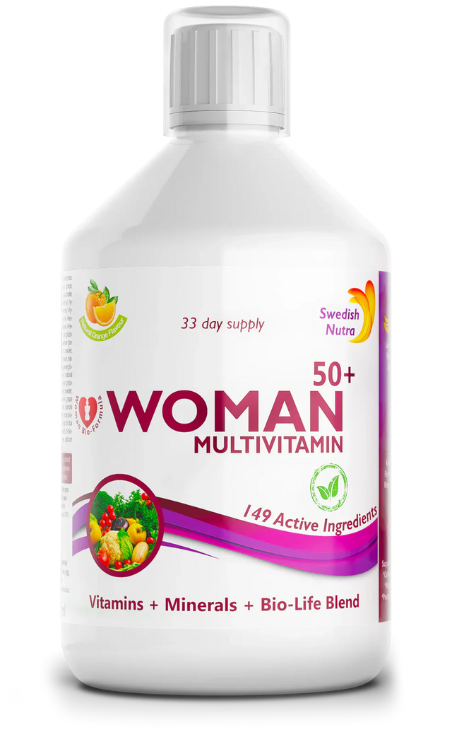 Women 50+ мултивитамини за жени с колаген 1497 мг - 149 активни съставки /500 мл/ - Feel You